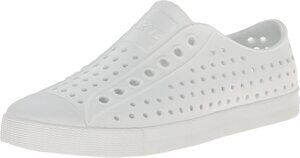NATIVE SHOES, JEFFERSON, ADULT SHOE, SHELL WHITE/SHELL WHITE, 11 M US WOMEN/9 M